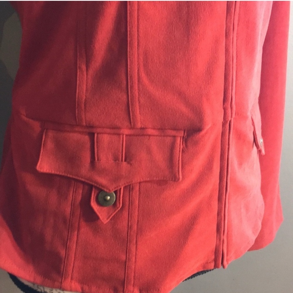 Autumn Rust Orange Zip Up Suede Blazer
Jacket size Small EUC, Pockets Vintage - Picture 6 of 13